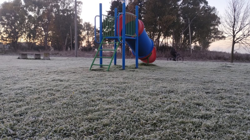 Otra vez, Olavarra apareci toda teida de blanco